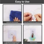 10-Pcs Self-Adhesive Wall Screws and Hanging Nails – Heavy-Duty Adhesive Wall Mount Hooks