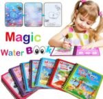 Magic Water Coloring Book For Toddlers Reusable Water Painting Book With 1 Pen Educational Travel Toy | 1 Book