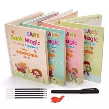Sank Magic book Practice (4 Books + Magic Pen with 10 Ink Refills)