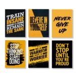 Set of 6 Premium Wall Art Photo Tiles – Modern Home Decor Sets