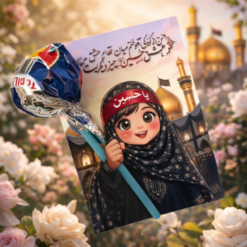 Muharram Niyaz Lollipop Gift Card Pack – Islamic Goody Bag Giveaways for Kids - Pack of 12 With 12 Lollipop