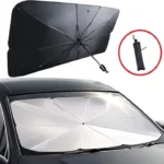 Universal Car Umbrella Sun Shade Cover for Windshield UV Reflecting Foldable