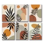 Set of 6 Premium Wall Art Photo Tiles – Modern Home Decor Sets 8x11