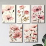 Set of 5 Premium Wall Art Photo Tiles – Modern Home Decor Sets 8x11